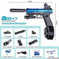 Glock crystal bullet series air gun with accessories on a white background
