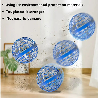 Blue spherical objects with PP environmental protection materials on a light background