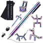 Colorful pen and fidget toys on a white background