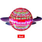 Colorful sphere with a red 'Red' label on a white background