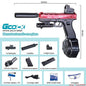 Close-up of automatic airsoft gun trigger and grip
